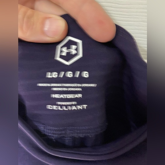 Under armour rush purple leggings compression size large - Picture 2 of 4